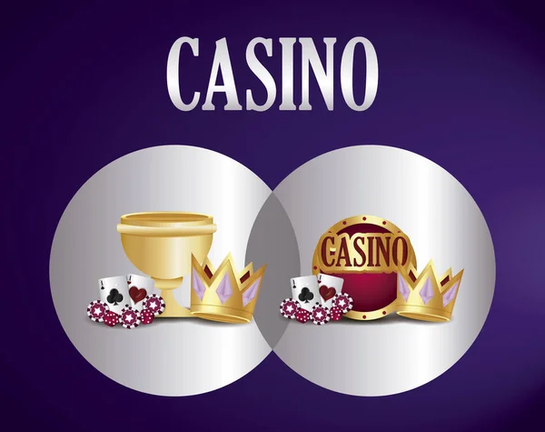 Casino related icons — Stock Vector