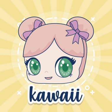Kawaii kız simgesi