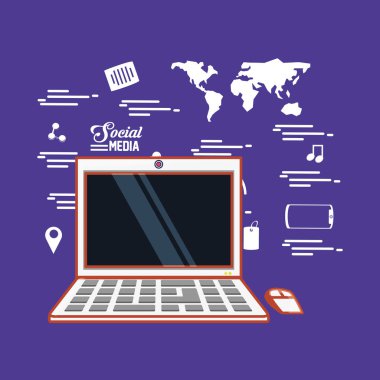 dizüstü bilgisayar fare socail medya dünya