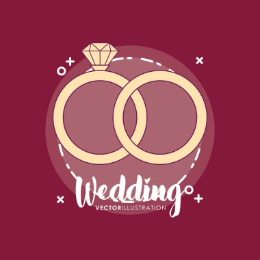 Yüzük nişan düğün kartı