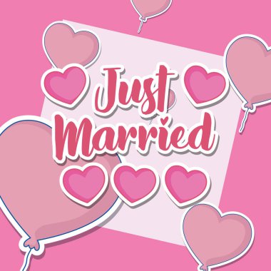 düğün kutlama kartı kalp sevgi ile