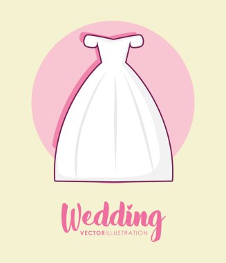 düğün kutlama kartı evli elbise ile