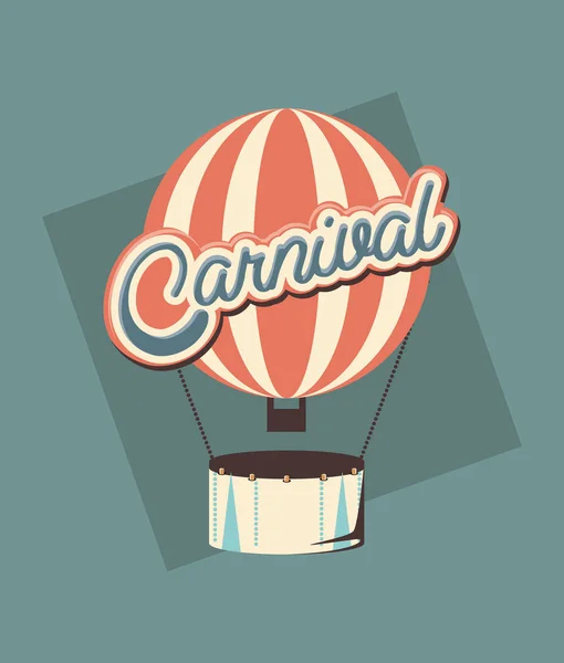 Globo de aire caliente de carnaval — Vector de stock