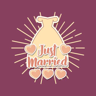 düğün kutlama kartı evli elbise ile