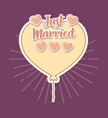 düğün kartı ile kalp balonlar helyum