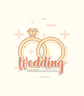 Yüzük nişan düğün kartı