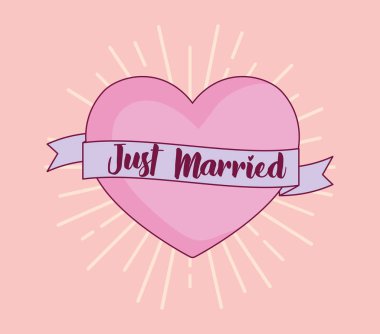 düğün kutlama kartı kalp sevgi ile