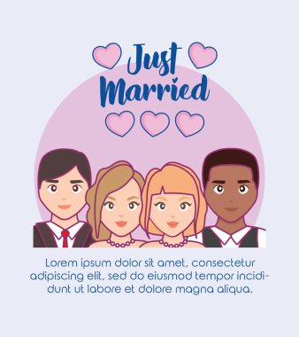 düğün kartı çiftler Grup