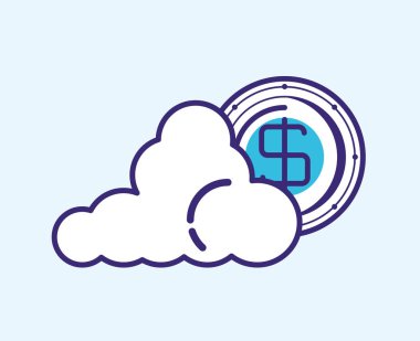 sikke fintech simgesi ile bulut