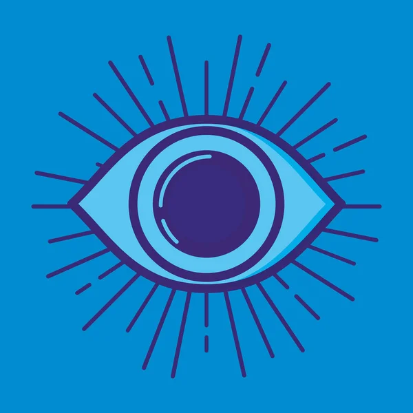 Εικονίδιο μακρόχρονης μάτι ασφαλείας — Διανυσματικό Αρχείο