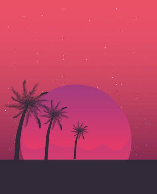 avuç içi ile Retro gelecekteki etiket