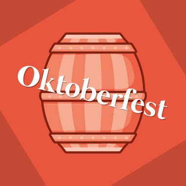 Oktoberfest etiket varil bira ile