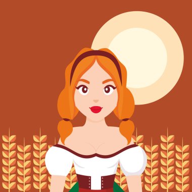 Buğday ekimi Alman kadın