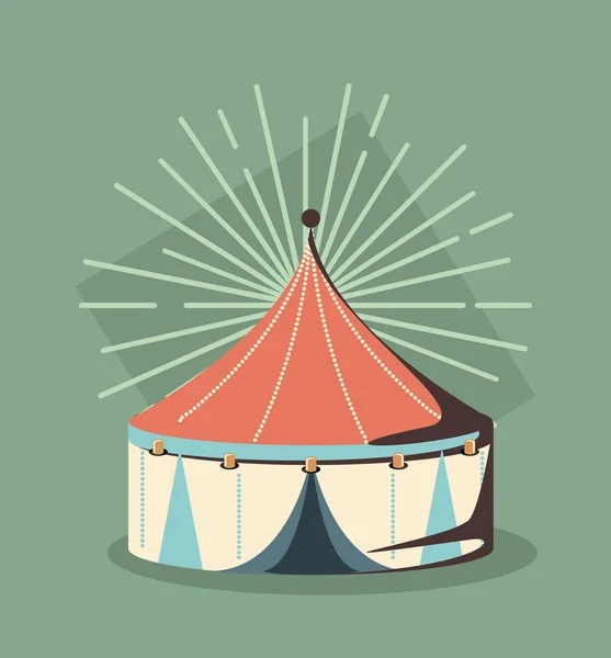 Icône de tente de cirque — Image vectorielle