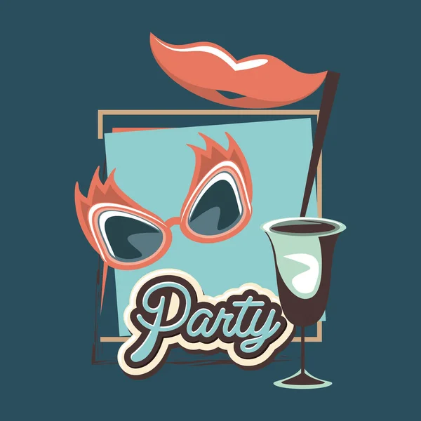 Party konceptdesign — Stock vektor