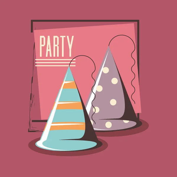 Κόμμα σχεδιασμός καπέλο — Διανυσματικό Αρχείο