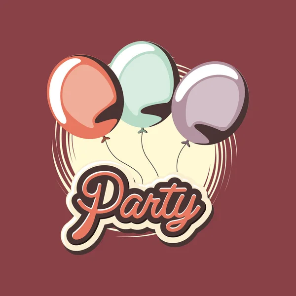 Party concept design — Stock Vector