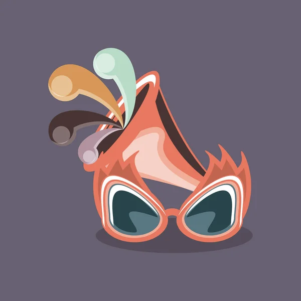 Carnaval masker ontwerp — Stockvector