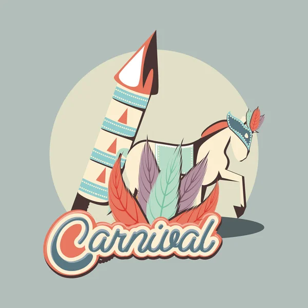 Карнавальный цирк — стоковый вектор