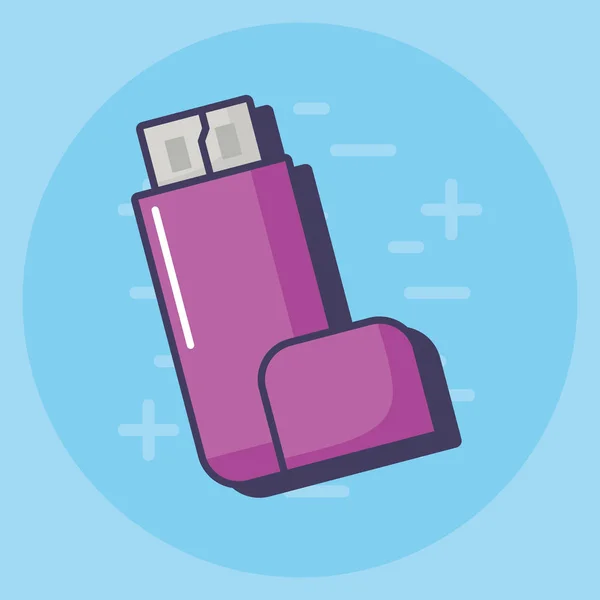 USB przejażdżka ikona — Wektor stockowy