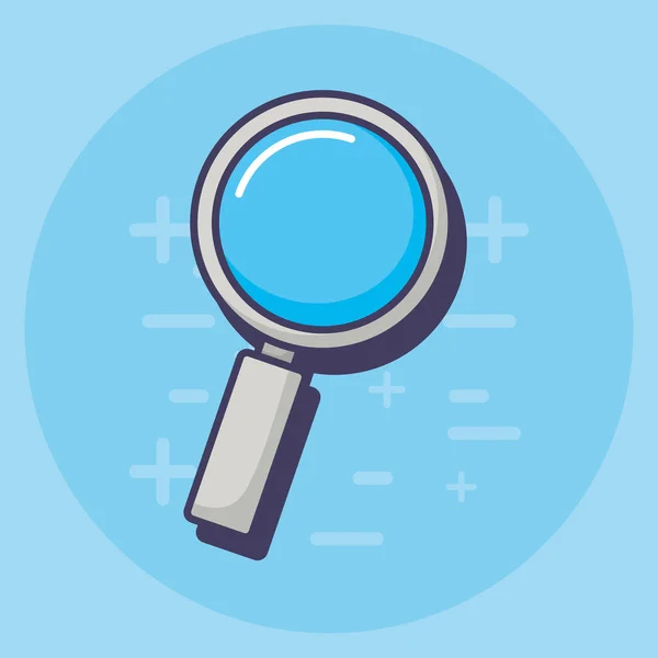 Magnifying glass icon — Stock Vector