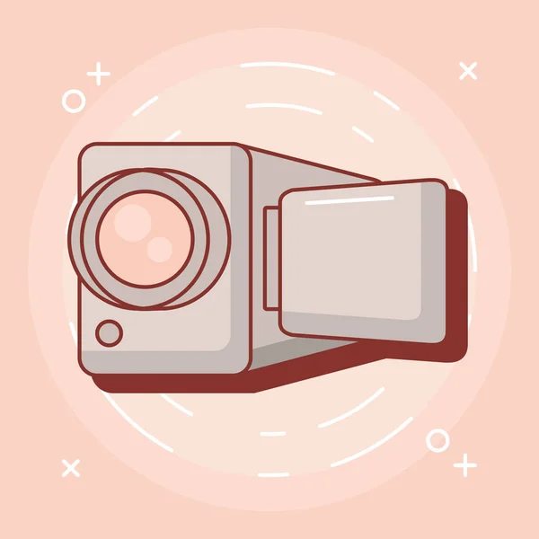 Diseño del dispositivo videocamera — Archivo Imágenes Vectoriales