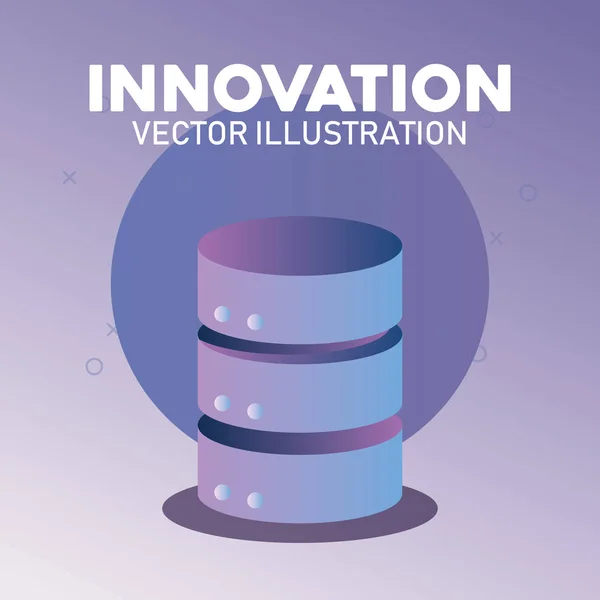 Innovación y diseño tecnológico — Vector de stock