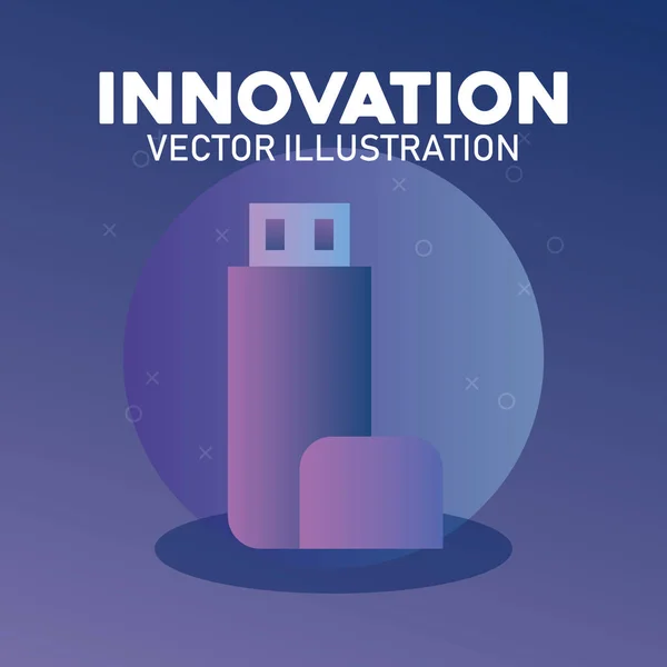 Innovation et conception technologique — Image vectorielle