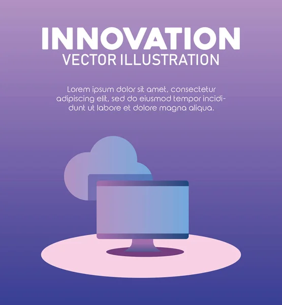 Innovation och teknik design — Stock vektor