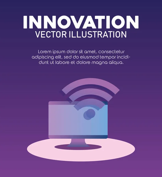 Innovation et conception technologique — Image vectorielle