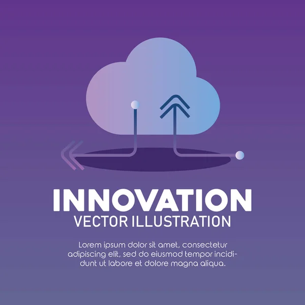 Innovation und Technologiedesign — Stockvektor