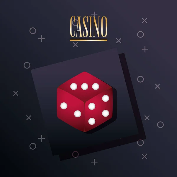 Projeto do conceito do casino — Vetor de Stock