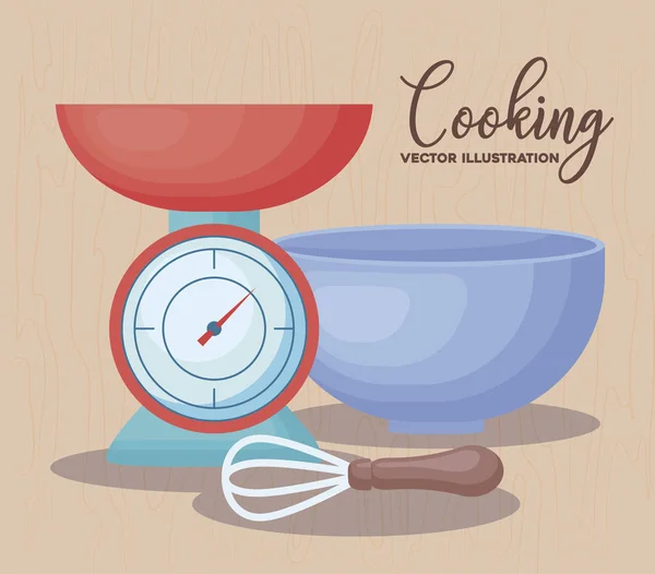 Diseño de utensilios de cocina — Archivo Imágenes Vectoriales