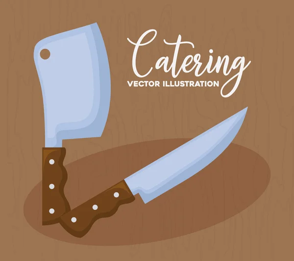Catering konceptdesign — Stock vektor