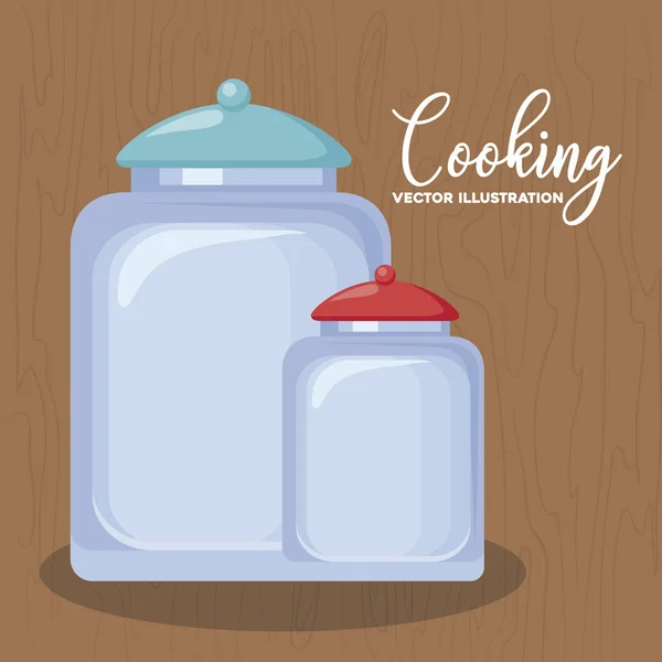 Diseño de utensilios de cocina — Vector de stock