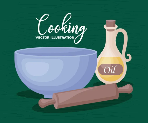 Design de utensílios de cozinha —  Vetores de Stock