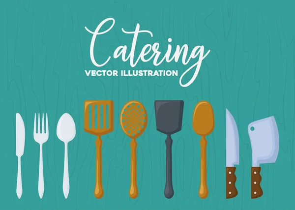Catering konceptdesign — Stock vektor