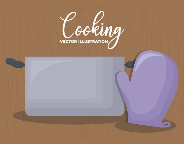 Diseño de utensilios de cocina — Vector de stock