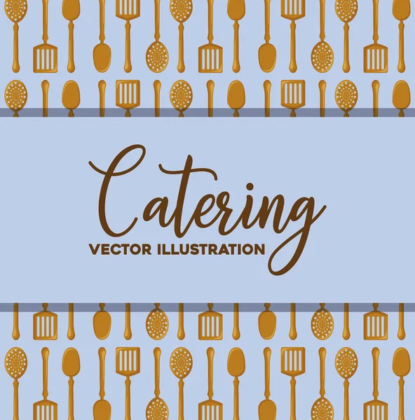 Catering konceptdesign — Stock vektor