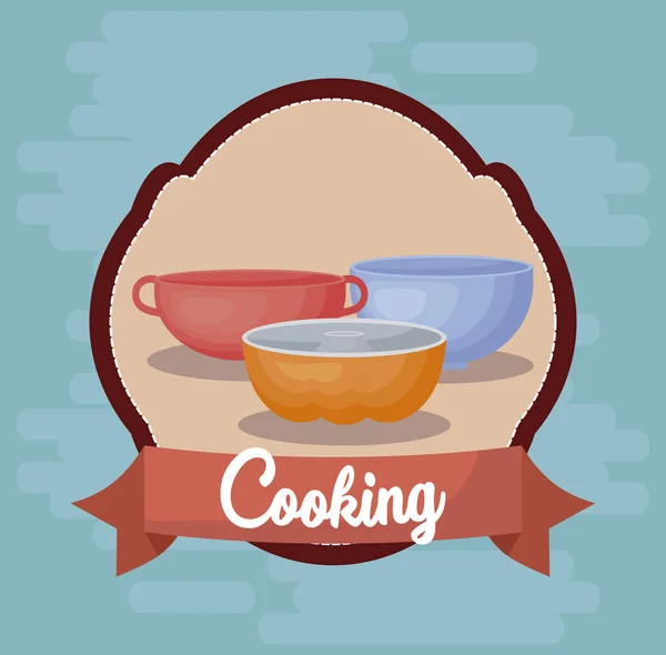 Diseño de utensilios de cocina — Vector de stock