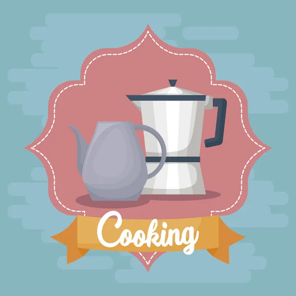 Diseño de utensilios de cocina — Vector de stock