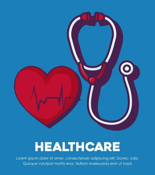 Conception infographique des soins de santé — Image vectorielle