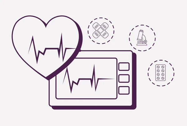 Medicina e design médico —  Vetores de Stock