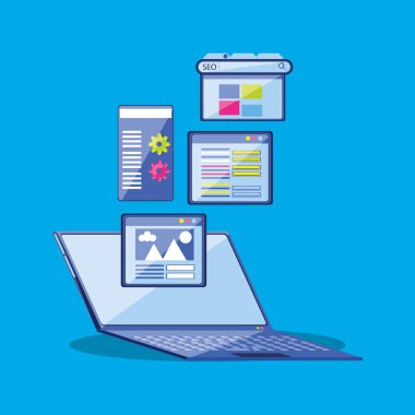 arama motoru optimizasyonu ile laptop