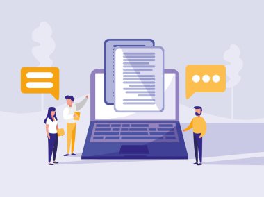 birlikte laptop ortamındaki Grup insan