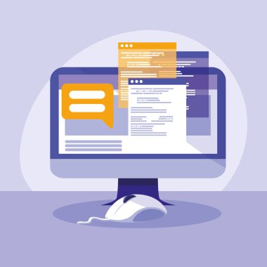 Web sayfası şablonları ile masaüstü bilgisayar