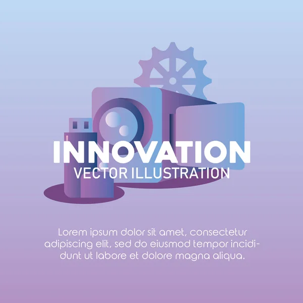 Innovation technology image — Stock Vector