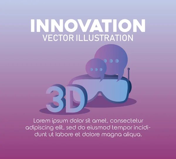 Innovación tecnología imagen — Vector de stock