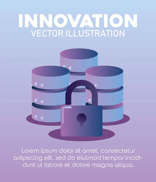 Innovación tecnología imagen — Vector de stock