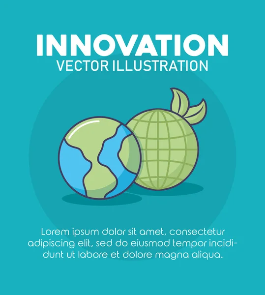 Innovación tecnología imagen — Vector de stock